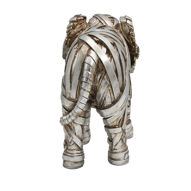 ΕΠΙΤΡΑΠΕΖΙΑ ΔΙΑΚΟΣΜΗΤΙΚΗ ΦΙΓΟΥΡΑ FL25233 ΕΛΕΦΑΝΤΑΣ ΑΣΗΜΙ ΧΡΩΜΑ 23x9x16εκ - Image 5