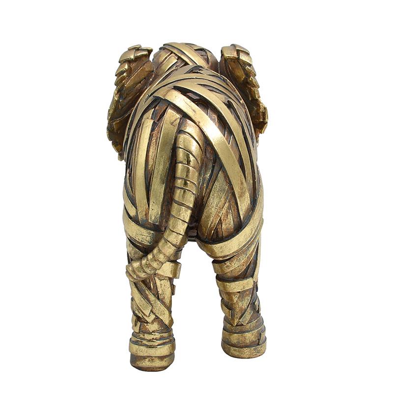 ΕΠΙΤΡΑΠΕΖΙΑ ΔΙΑΚΟΣΜΗΤΙΚΗ ΦΙΓΟΥΡΑ FL25233 ΕΛΕΦΑΝΤΑΣ ΧΡΥΣΟ ΧΡΩΜΑ 23x9x16εκ - Image 5