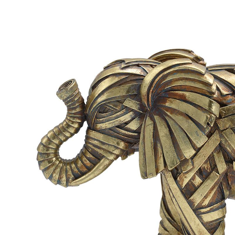 ΕΠΙΤΡΑΠΕΖΙΑ ΔΙΑΚΟΣΜΗΤΙΚΗ ΦΙΓΟΥΡΑ FL25233 ΕΛΕΦΑΝΤΑΣ ΧΡΥΣΟ ΧΡΩΜΑ 23x9x16εκ - Image 6