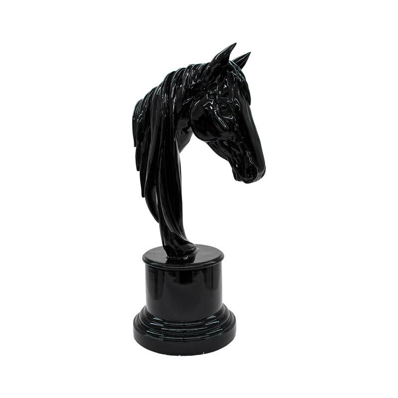ΕΠΙΤΡΑΠΕΖΙΑ ΔΙΑΚΟΣΜΗΤΙΚΗ ΦΙΓΟΥΡΑ FL390 "ΑΛΟΓΟ" ΜΑΥΡΟ ΧΡΩΜΑ 38x30x75εκ