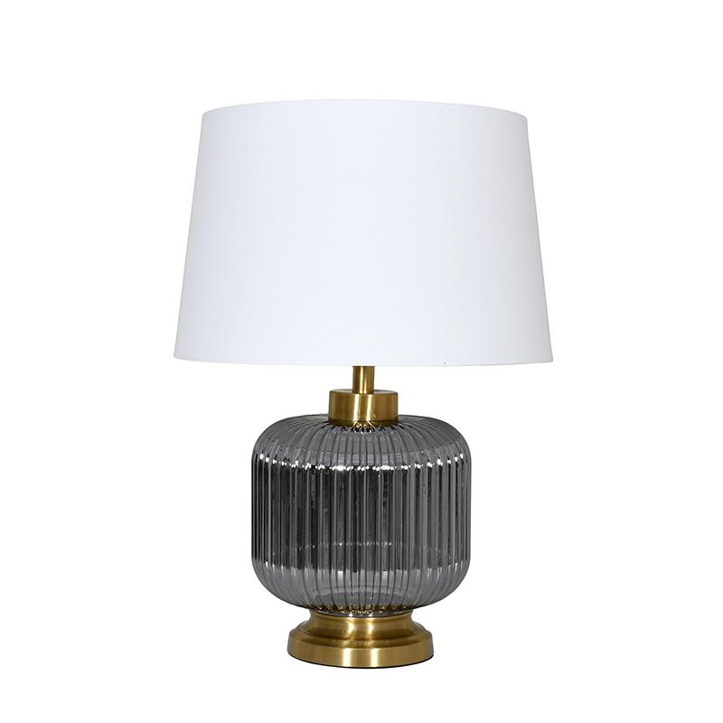 ΕΠΙΤΡΑΠΕΖΙΑ ΛΑΜΠΑ FL25051 ΜΕΤΑΛΛΟ-ΓΥΑΛΙ ΧΡΥΣΟ-ΑΣΗΜΙ-ΛΕΥΚΟ ΧΡΩΜΑ Ε27 35x49εκ