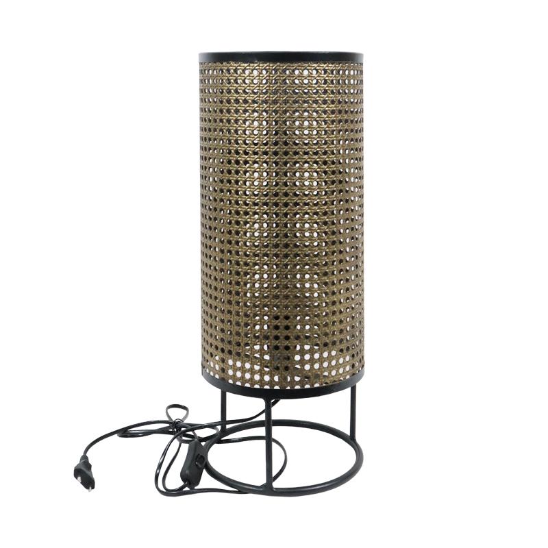 ΕΠΙΤΡΑΠΕΖΙΑ ΜΕΤΑΛΛΙΚΗ ΛΑΜΠΑ FL1019 ΜΠΡΟΝΖΕ ΧΡΩΜΑ 21x21x53εκ