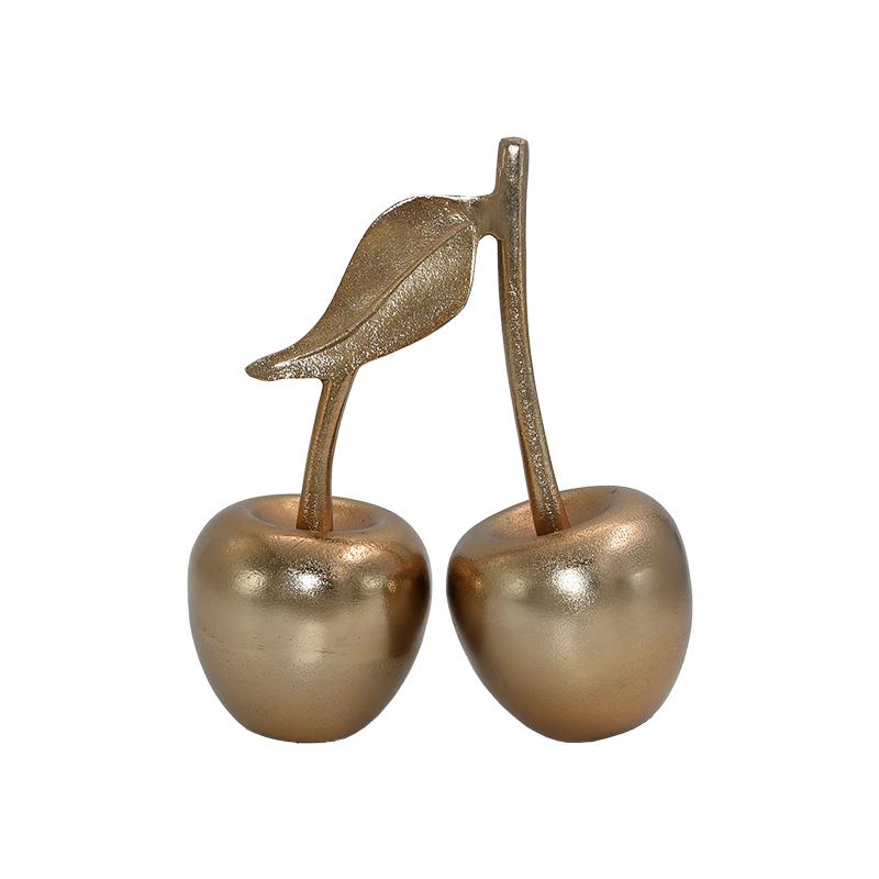 ΕΠΙΤΡΑΠΕΖΙΟ ΔΙΑΚΟΣΜΗΤΙΚΟ ΑΛΟΥΜΙΝΙΟΥ Double Cherry FL21102 ΧΡΥΣΟ ΧΡΩΜΑ 20x10x22εκ - Image 3