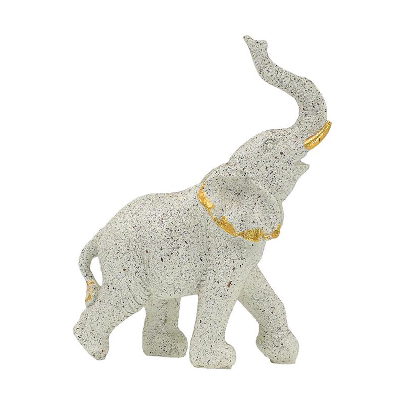 ΕΠΙΤΡΑΠΕΖΙΟ ΔΙΑΚΟΣΜΗΤΙΚΟ ΕΛΕΦΑΝΤΑΣ FL17002 ΜΠΕΖ-ΧΡΥΣΟ ΧΡΩΜΑ