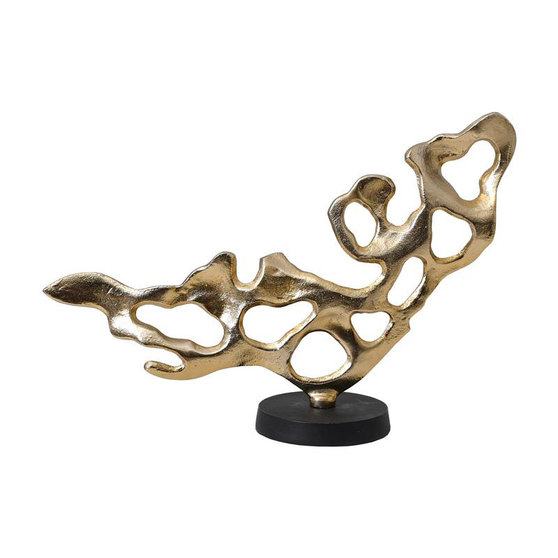 ΕΠΙΤΡΑΠΕΖΙΟ ΔΙΑΚΟΣΜΗΤΙΚΟ FL29912 ΧΡΥΣΟ-ΜΑΥΡΟ ΜΑΤ ΧΡΩΜΑ 50x15x33εκ