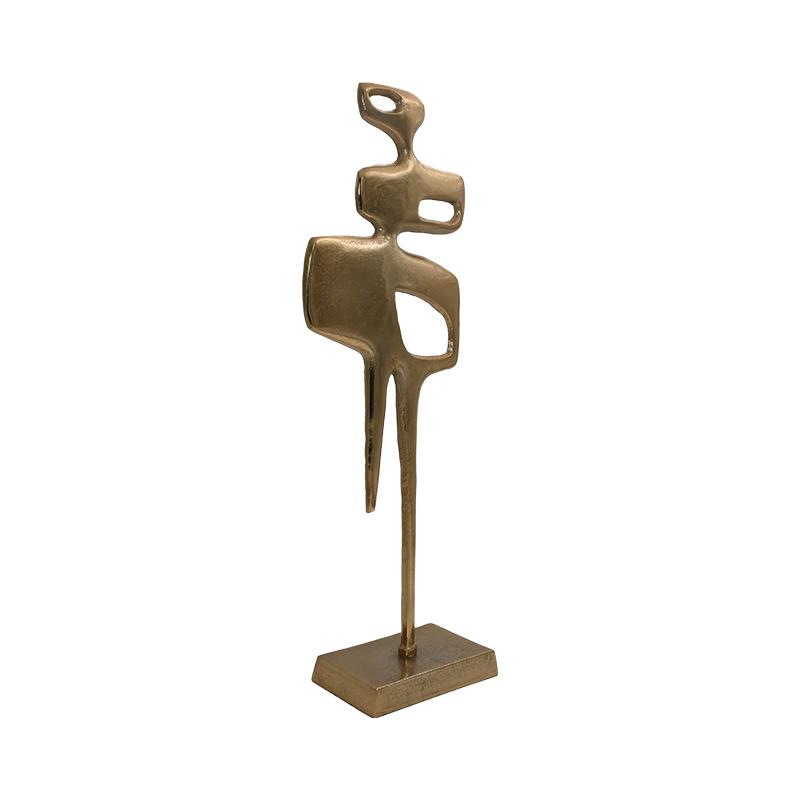 ΕΠΙΤΡΑΠΕΖΙΟ ΔΙΑΚΟΣΜΗΤΙΚΟ "Sculpture" ΧΡΥΣΟ 20x11x60εκ - Image 3