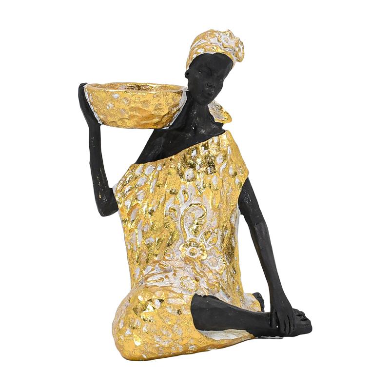 ΕΠΙΤΡΑΠΕΖΙΟ ΔΙΑΚΟΣΜΗΤΙΚΟ ΓΥΝΑΙΚΕΙΑ ΦΙΓΟΥΡΑ FL245411 ΧΡΥΣΟ ΧΡΩΜΑ