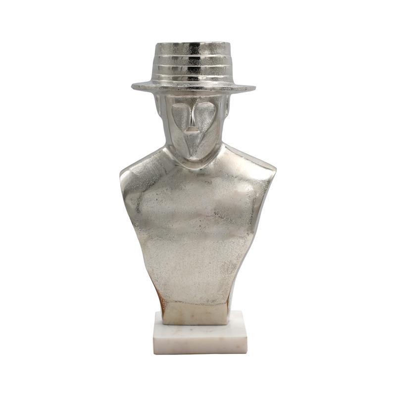 ΕΠΙΤΡΑΠΕΖΙΟ ΔΙΑΚΟΣΜΗΤΙΚΟ HATMAN FL24574 ΑΣΗΜΙ ΧΡΩΜΑ 18x35εκ