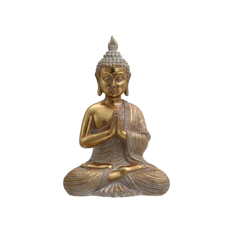 ΕΠΙΤΡΑΠΕΖΙΟ ΔΙΑΚΟΣΜΗΤΙΚΟ POLYRESIN "Buddha" ΧΡΥΣΟ ΧΡΩΜΑ 17x13x27εκ
