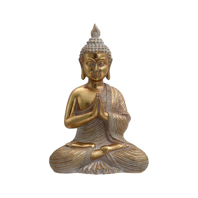 ΕΠΙΤΡΑΠΕΖΙΟ ΔΙΑΚΟΣΜΗΤΙΚΟ POLYRESIN "Buddha" ΧΡΥΣΟ ΧΡΩΜΑ 22x15x31εκ