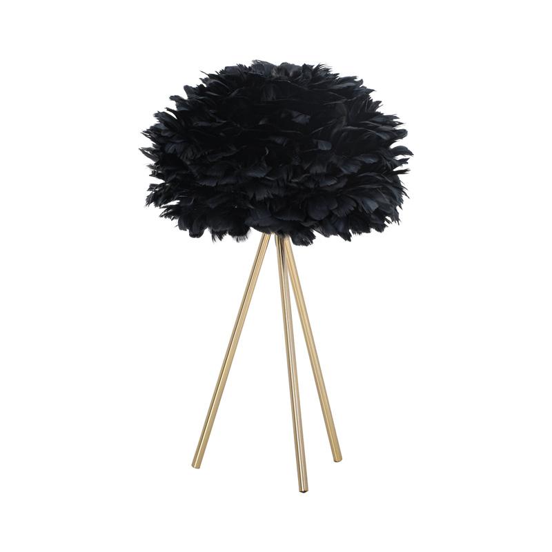 ΕΠΙΤΡΑΠΕΖΙΟ ΦΩΤΙΣΤΙΚΟ ΜΕ ΦΤΕΡΑ ΧΡΥΣΟ-ΜΑΥΡΟ ΧΡΩΜΑ 30x42εκ