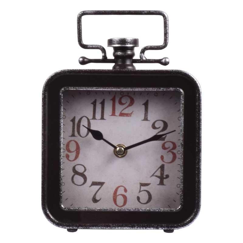 ΕΠΙΤΡΑΠΕΖΙΟ ΡΟΛΟΙ "Lantern" ΜΕΤΑΛΛΙΚΟ ΜΑΥΡΟ ΧΡΩΜΑ 15x5x21.5εκ sls