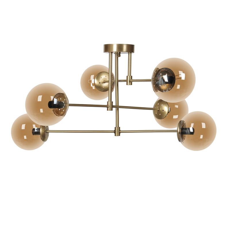 ΕΞΑΦΩΤΟ ΚΡΕΜΑΣΤΟ ΦΩΤΙΣΤΙΚΟ ΟΡΟΦΗΣ ΜΕΤΑΛΛΙΚΟ ΜΠΡΟΝΖΕ-ΜΕΛΙ ΧΡΩΜΑ Ε14 75x40εκ