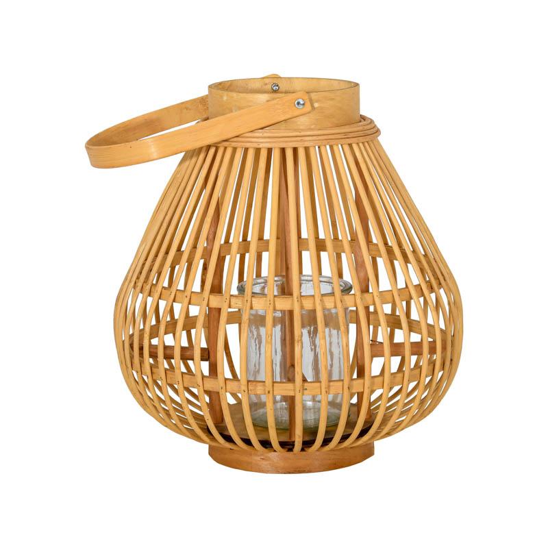 ΦΑΝΑΡΙ ΒΑΜΒΟΟ FL038 ΦΥΣΙΚΟ ΧΡΩΜΑ 27x27εκ