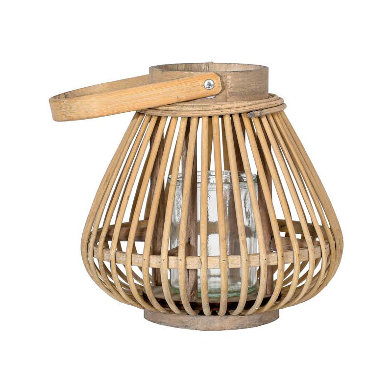 ΦΑΝΑΡΙ ΒΑΜΒΟΟ FL038 ΓΚΡΙ ΧΡΩΜΑ 23x22εκ