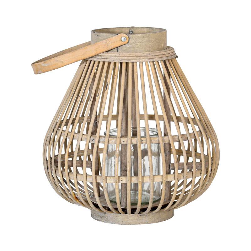 ΦΑΝΑΡΙ ΒΑΜΒΟΟ FL038 ΓΚΡΙ ΧΡΩΜΑ 30x32εκ