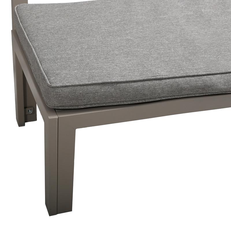 ΓΩΝΙΑΚΟ ΣΕΤ ΚΗΠΟΥ Estelle ΜΠΕΖ ΧΡΩΜΑ 213x213x65εκ - Image 7