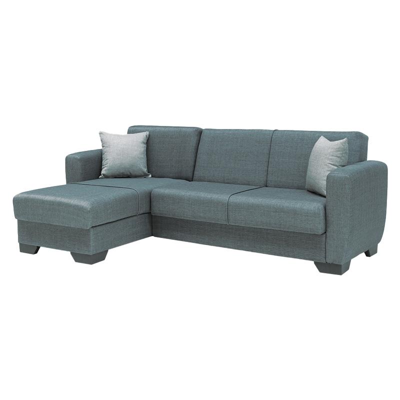 ΓΩΝΙΑΚΟΣ ΚΑΝΑΠΕΣ New Dolce ΓΚΡΙ ΜΕ ΑΝΟΙΧΤΟ ΓΚΡΙ ΜΑΞΙΛΑΡΙΑ 240x146x85εκ - Image 5