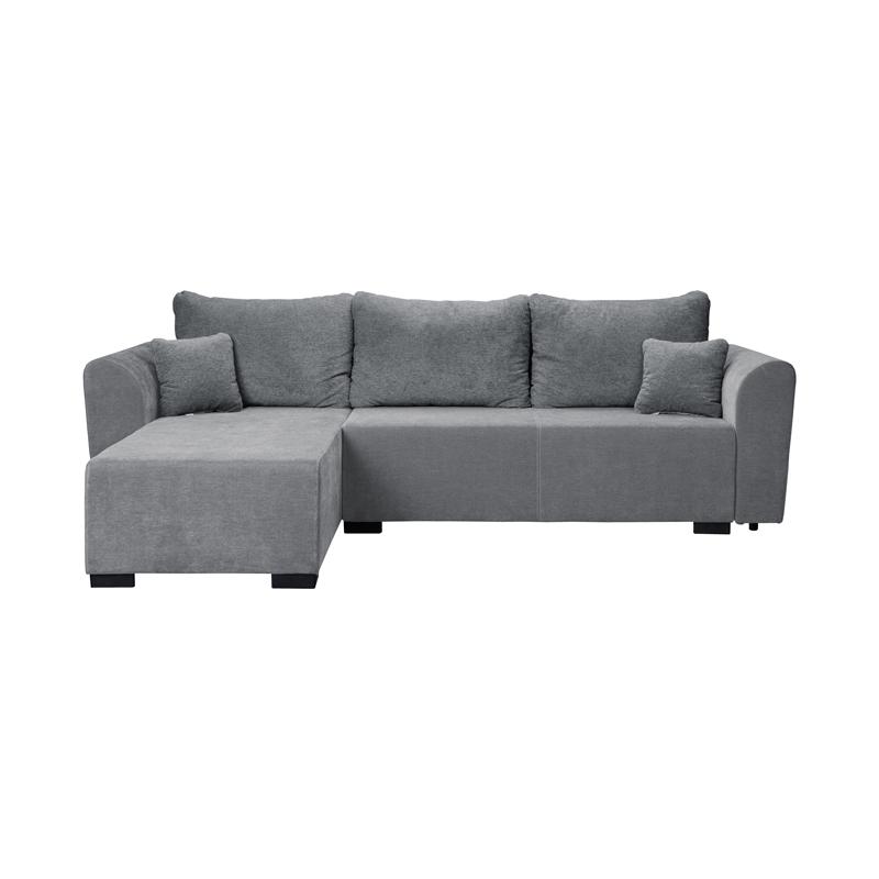 ΓΩΝΙΑΚΟΣ ΚΑΝΑΠΕΣ ΚΡΕΒΑΤΙ Migros ΓΚΡΙ ΧΡΩΜΑ 268x167x80εκ - Image 3