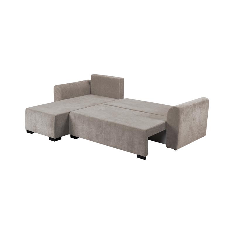 ΓΩΝΙΑΚΟΣ ΚΑΝΑΠΕΣ ΚΡΕΒΑΤΙ Migros ΜΠΕΖ ΧΡΩΜΑ 268x167x80εκ - Image 4