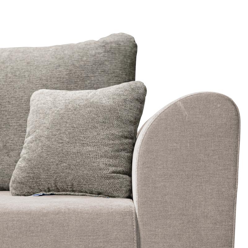 ΓΩΝΙΑΚΟΣ ΚΑΝΑΠΕΣ ΚΡΕΒΑΤΙ Migros ΜΠΕΖ ΧΡΩΜΑ 268x167x80εκ - Image 5