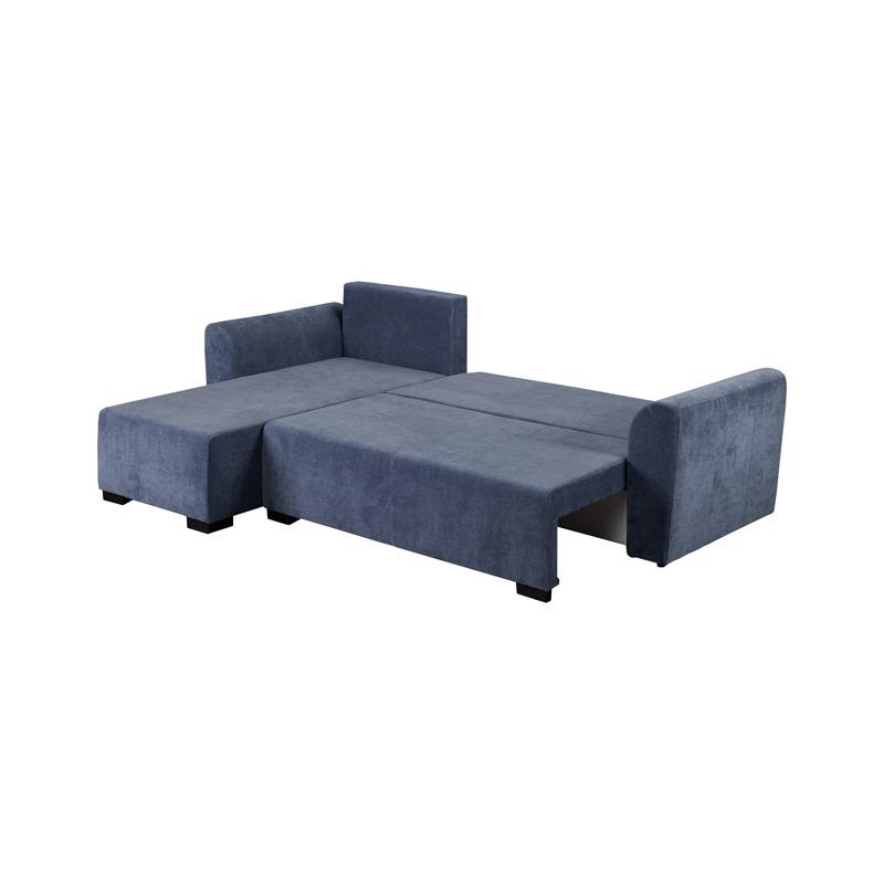 ΓΩΝΙΑΚΟΣ ΚΑΝΑΠΕΣ ΚΡΕΒΑΤΙ Migros ΜΠΛΕ ΧΡΩΜΑ 268x167x80εκ - Image 5