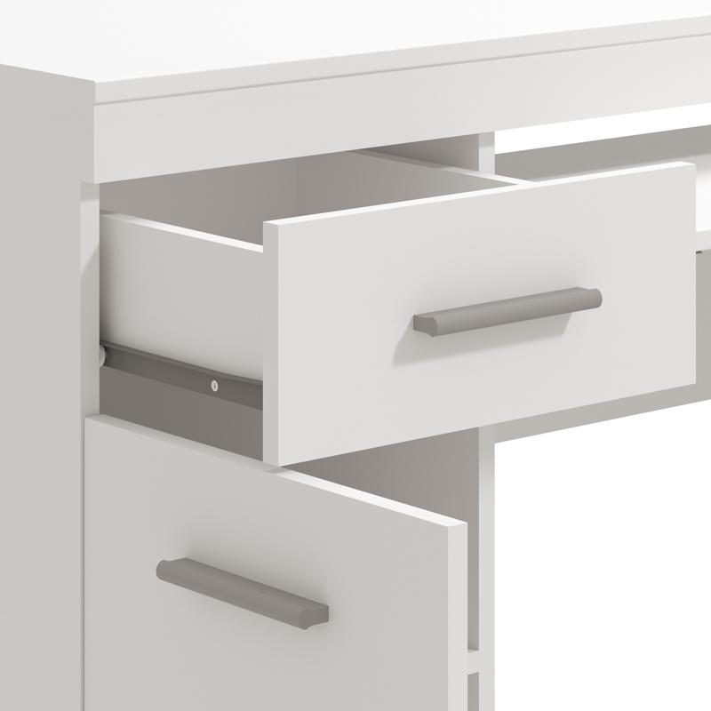 ΓΡΑΦΕΙΟ ALFA OPAQUE WHITE 145x66x76εκ - Image 5