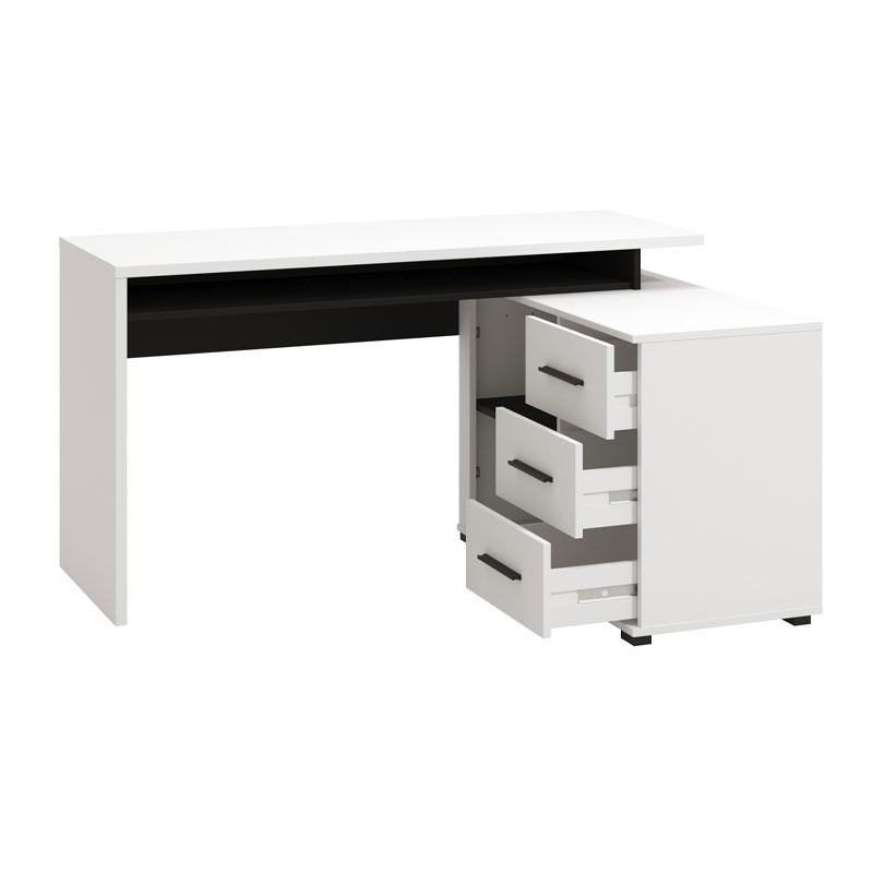 ΓΡΑΦΕΙΟ ARHIMED ΛΕΥΚΟ-ΜΑΥΡΟ 138x102x75εκ - Image 4