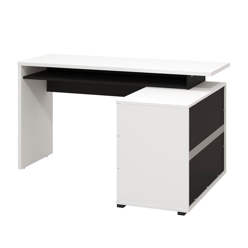 ΓΡΑΦΕΙΟ ARHIMED ΛΕΥΚΟ-ΜΑΥΡΟ 138x102x75εκ - Image 5