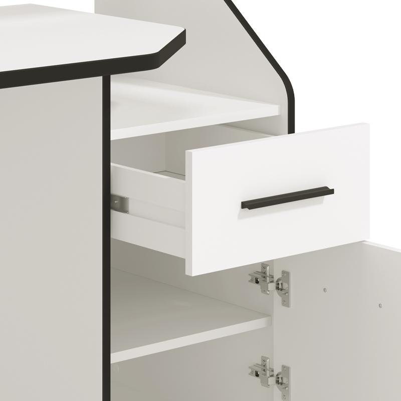 ΓΡΑΦΕΙΟ BLETCHLEY ΛΕΥΚΟ ΧΡΩΜΑ 170x65x92,5εκ - Image 5