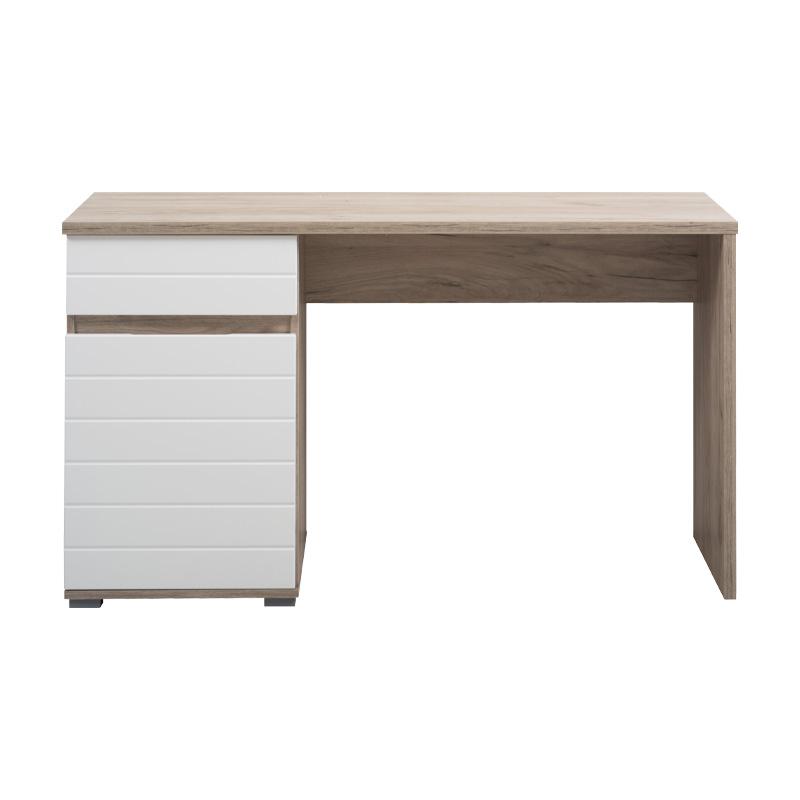 ΓΡΑΦΕΙΟ Elan GREY OAK/ΛΕΥΚΗ ΛΑΚΑ 130x50x75,5εκ - Image 3