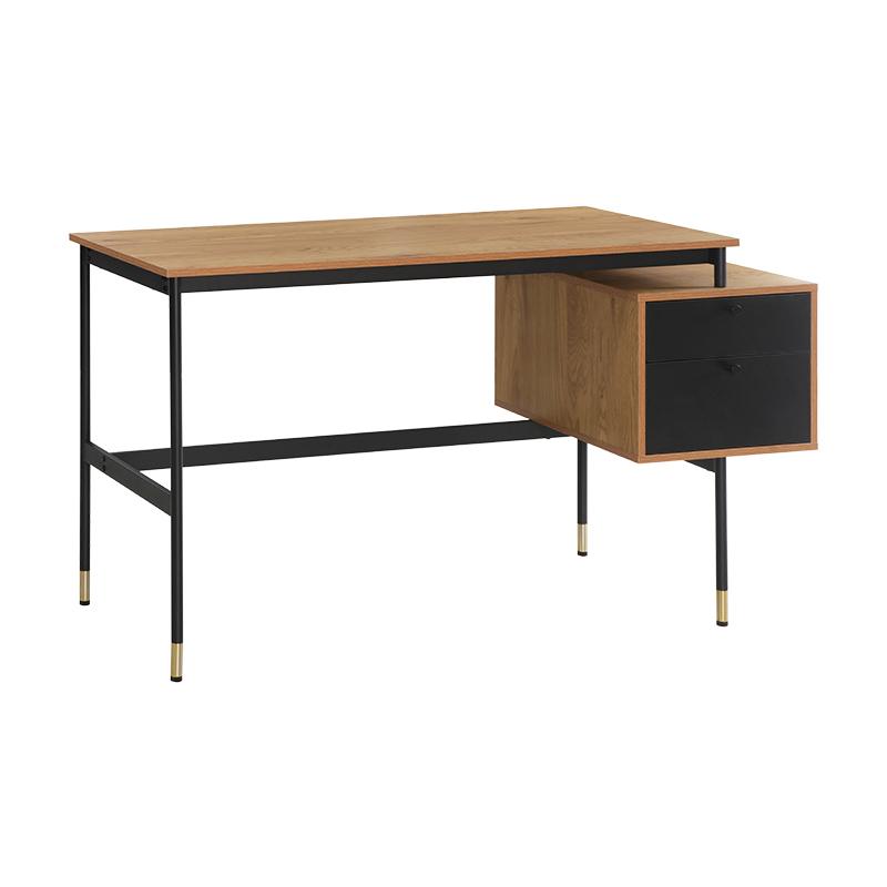 ΓΡΑΦΕΙΟ ΜΕ 2 ΣΥΡΤΑΡΙΑ Living ΚΑΦΕ-ΜΑΥΡΟ ΧΡΩΜΑ 138x54x73εκ