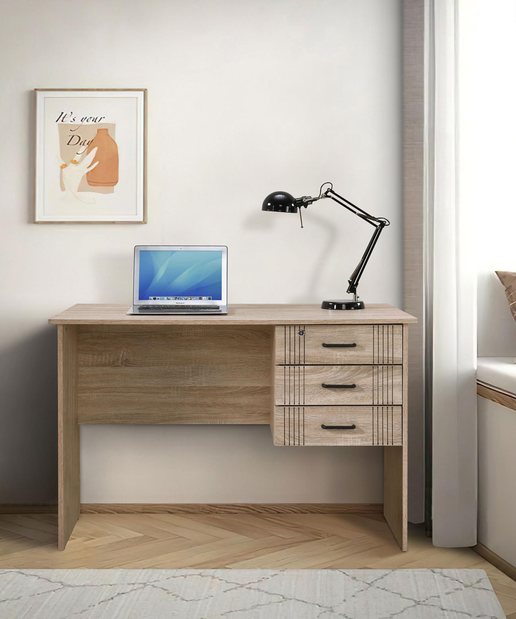 ΓΡΑΦΕΙΟ ΜΕ 3 ΣΥΡΤΑΡΙΑ Board SONOMA ΧΡΩΜΑ 115x60x75εκ - Image 2