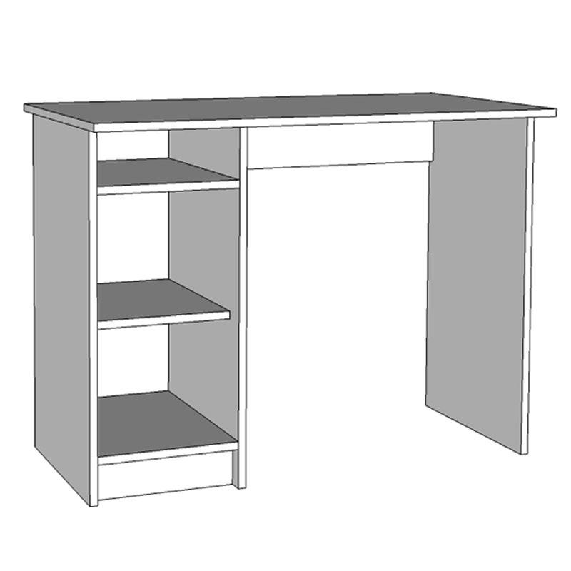 ΓΡΑΦΕΙΟ Rey Λευκό 100x50x74,5εκ - Image 5