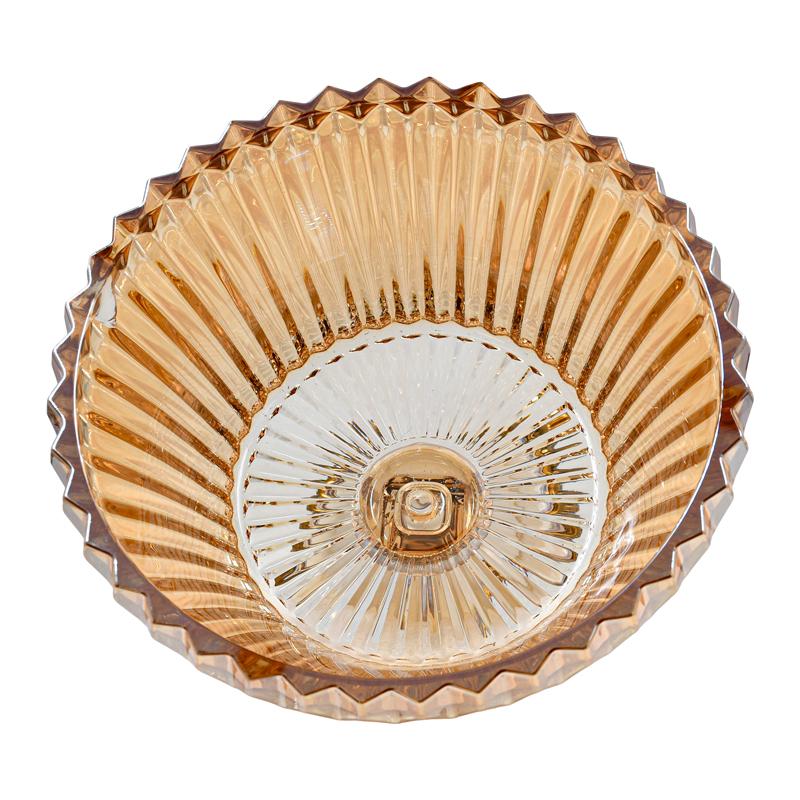 ΓΥΑΛΙΝΟ ΔΙΑΚΟΣΜΗΤΙΚΟ FL1202 AMBER ΧΡΩΜΑ 25x23εκ - Image 3