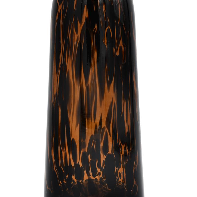 ΓΥΑΛΙΝΟ ΔΙΑΚΟΣΜΗΤΙΚΟ ΜΠΟΥΚΑΛΙ FL1343 AMBER ANIMAL PRINT 13x34εκ - Image 4