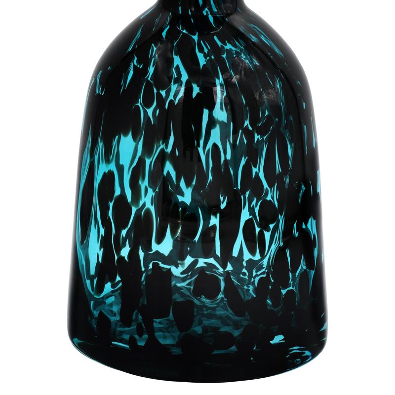 ΓΥΑΛΙΝΟ ΔΙΑΚΟΣΜΗΤΙΚΟ ΜΠΟΥΚΑΛΙ FL1533 ΜΠΛΕ ANIMAL PRINT 15x25εκ - Image 4