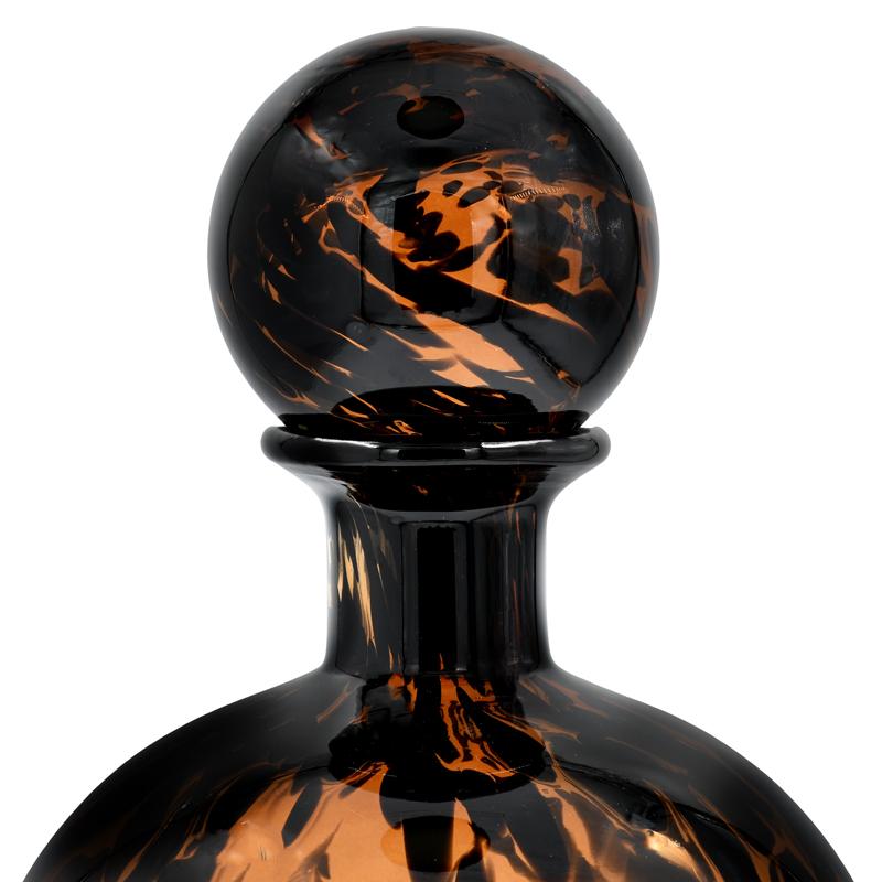 ΓΥΑΛΙΝΟ ΔΙΑΚΟΣΜΗΤΙΚΟ ΜΠΟΥΚΑΛΙ FL1828 AMBER ANIMAL PRINT 17x21εκ - Image 3