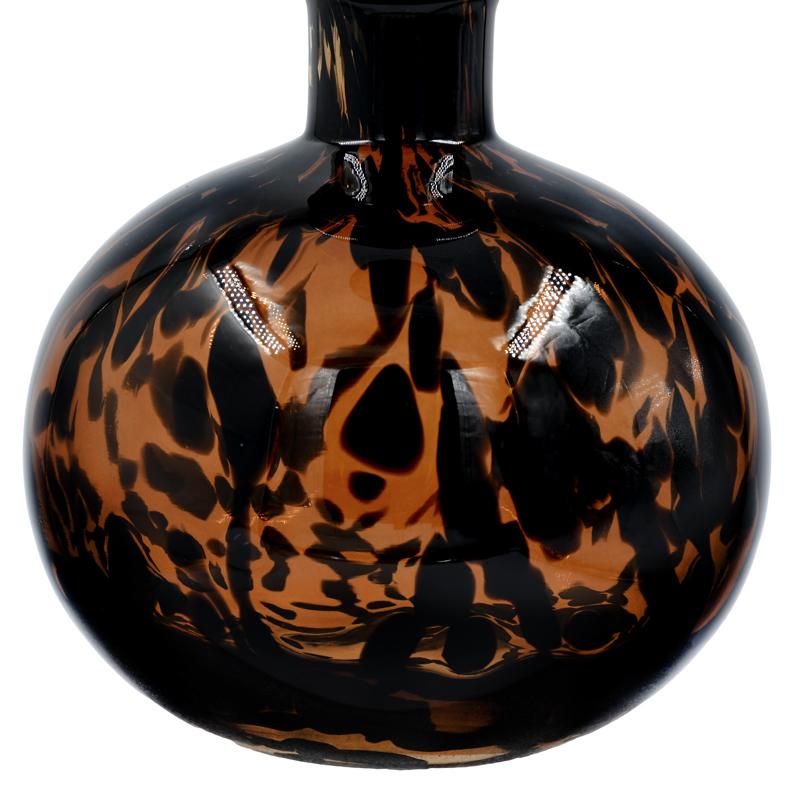 ΓΥΑΛΙΝΟ ΔΙΑΚΟΣΜΗΤΙΚΟ ΜΠΟΥΚΑΛΙ FL1828 AMBER ANIMAL PRINT 17x21εκ - Image 4