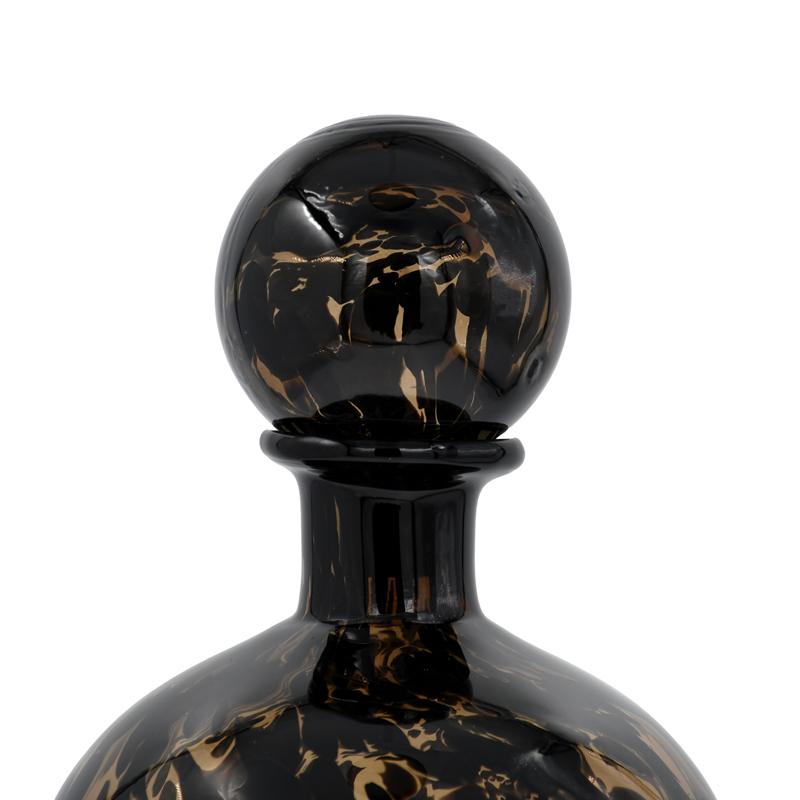 ΓΥΑΛΙΝΟ ΔΙΑΚΟΣΜΗΤΙΚΟ ΜΠΟΥΚΑΛΙ FL1828 ΚΑΦΕ ANIMAL PRINT 17x21εκ - Image 3