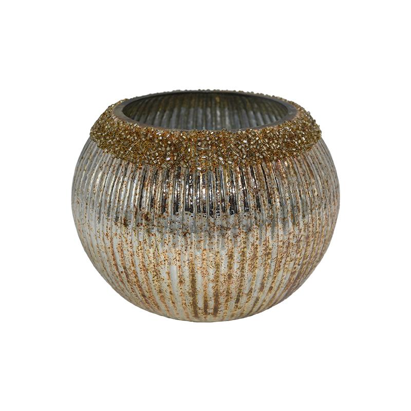 ΓΥΑΛΙΝΟ ΕΠΙΤΡΑΠΕΖΙΟ ΚΗΡΟΠΗΓΙΟ-ΡΕΣΩ FL730 COPPER ΧΡΩΜΑ 14x10εκ