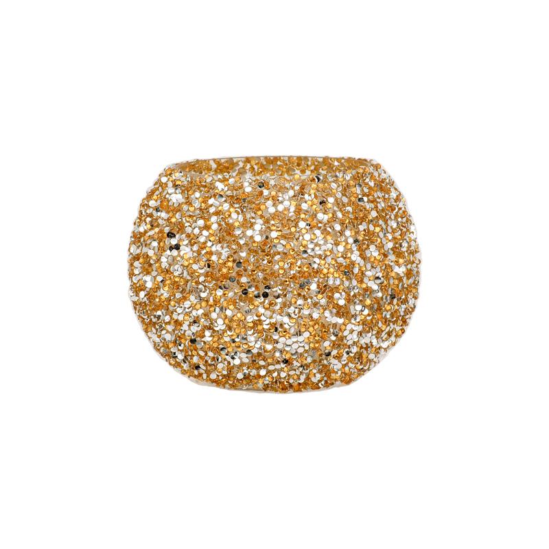 ΓΥΑΛΙΝΟ ΕΠΙΤΡΑΠΕΖΙΟ ΚΗΡΟΠΗΓΙΟ ΡΕΣΩ Mosaic ΧΡΥΣΟ ΧΡΩΜΑ 13x10εκ