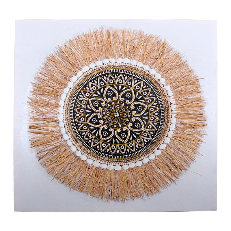 ΚΑΔΡΟ FL23958 ΛΕΥΚΟ-ΜΠΕΖ ΧΡΩΜΑ 80x3x80εκ