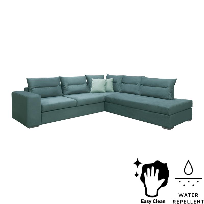 ΚΑΝΑΠΕΣ ΔΕΞΙΑ ΓΩΝΙΑ Le Mans ΠΕΤΡΟΛ ΜΕ MINT ΜΑΞΙΛΑΡΑΚΙΑ 278x257εκ - Image 3