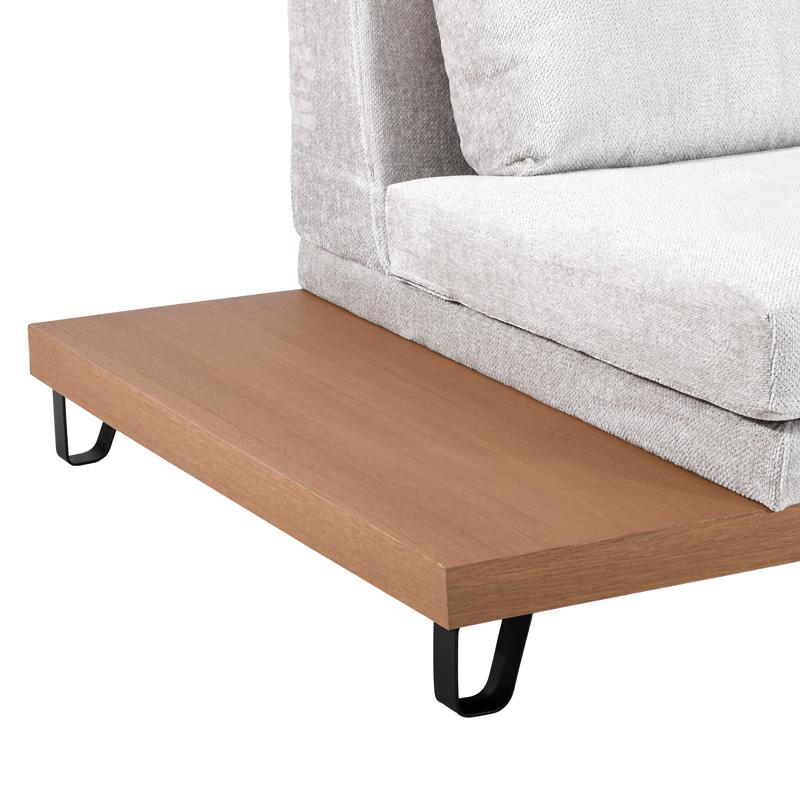 ΚΑΝΑΠΕΣ Filippa ΑΡΙΣΤΕΡΗ ΓΩΝΙΑ ICE ΜΕ ΡΟΖ ΜΑΞΙΛΑΡΙΑ 360x240εκ - Image 5