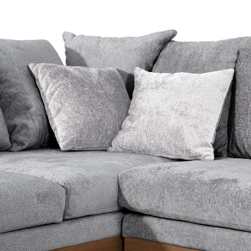 ΚΑΝΑΠΕΣ Filippa ΑΡΙΣΤΕΡΗ ΓΩΝΙΑ ΣΚ ΓΚΡΙ ΜΕ ΓΚΡΙ ΜΑΞΙΛΑΡΙΑ 360x240 - Image 4