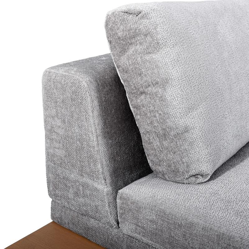 ΚΑΝΑΠΕΣ Filippa ΑΡΙΣΤΕΡΗ ΓΩΝΙΑ ΣΚ ΓΚΡΙ ΜΕ ΓΚΡΙ ΜΑΞΙΛΑΡΙΑ 360x240 - Image 5