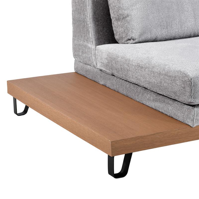 ΚΑΝΑΠΕΣ Filippa ΑΡΙΣΤΕΡΗ ΓΩΝΙΑ ΣΚ ΓΚΡΙ ΜΕ ΓΚΡΙ ΜΑΞΙΛΑΡΙΑ 360x240 - Image 6