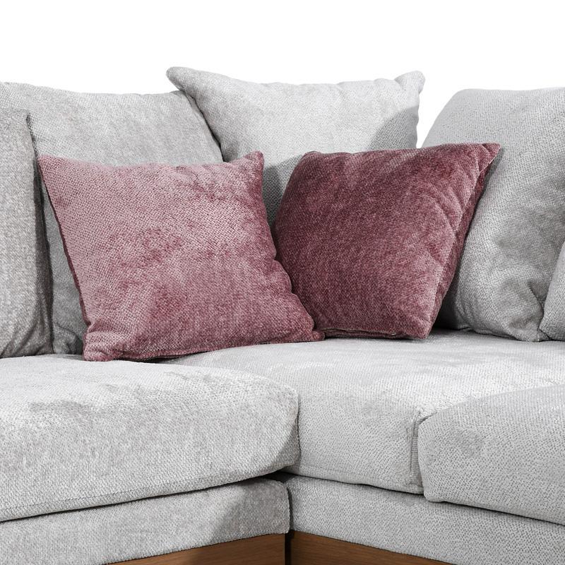 ΚΑΝΑΠΕΣ Filippa ΔΕΞΙΑ ΓΩΝΙΑ ICE ΜΕ ΡΟΖ ΜΑΞΙΛΑΡΙΑ 360x240εκ - Image 3