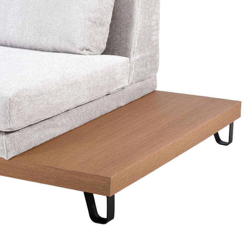 ΚΑΝΑΠΕΣ Filippa ΔΕΞΙΑ ΓΩΝΙΑ ICE ΜΕ ΡΟΖ ΜΑΞΙΛΑΡΙΑ 360x240εκ - Image 5